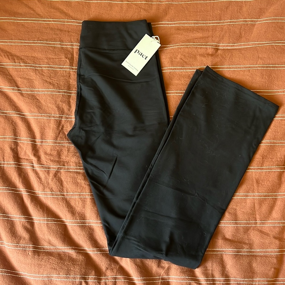 Brand new with tags PACT organic cotton flare yoga pants